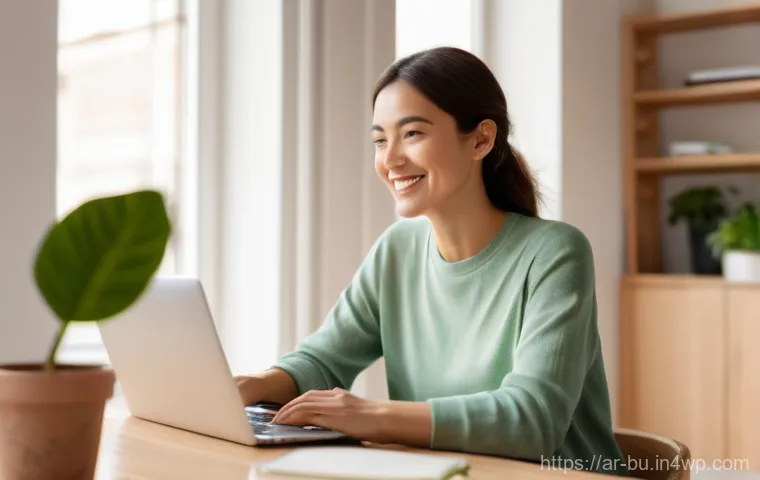 원격근무 시 감정 관리의 중요성 - Prompt 1: Peaceful Remote Work Morning**