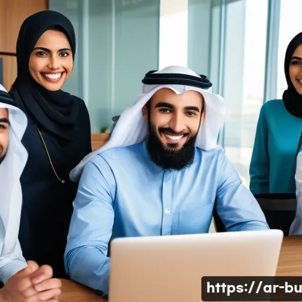 원격근무 중 소통의 중요성과 관리 방법 - **Prompt 1: Seamless Virtual Collaboration in an Arab Context**
    "A vibrant and diverse group of ...